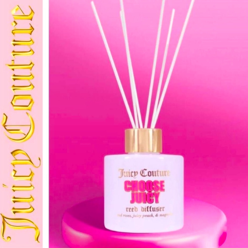JUICY COUTURE CHOOSE JUICY REED DIFFUSER VASE SET